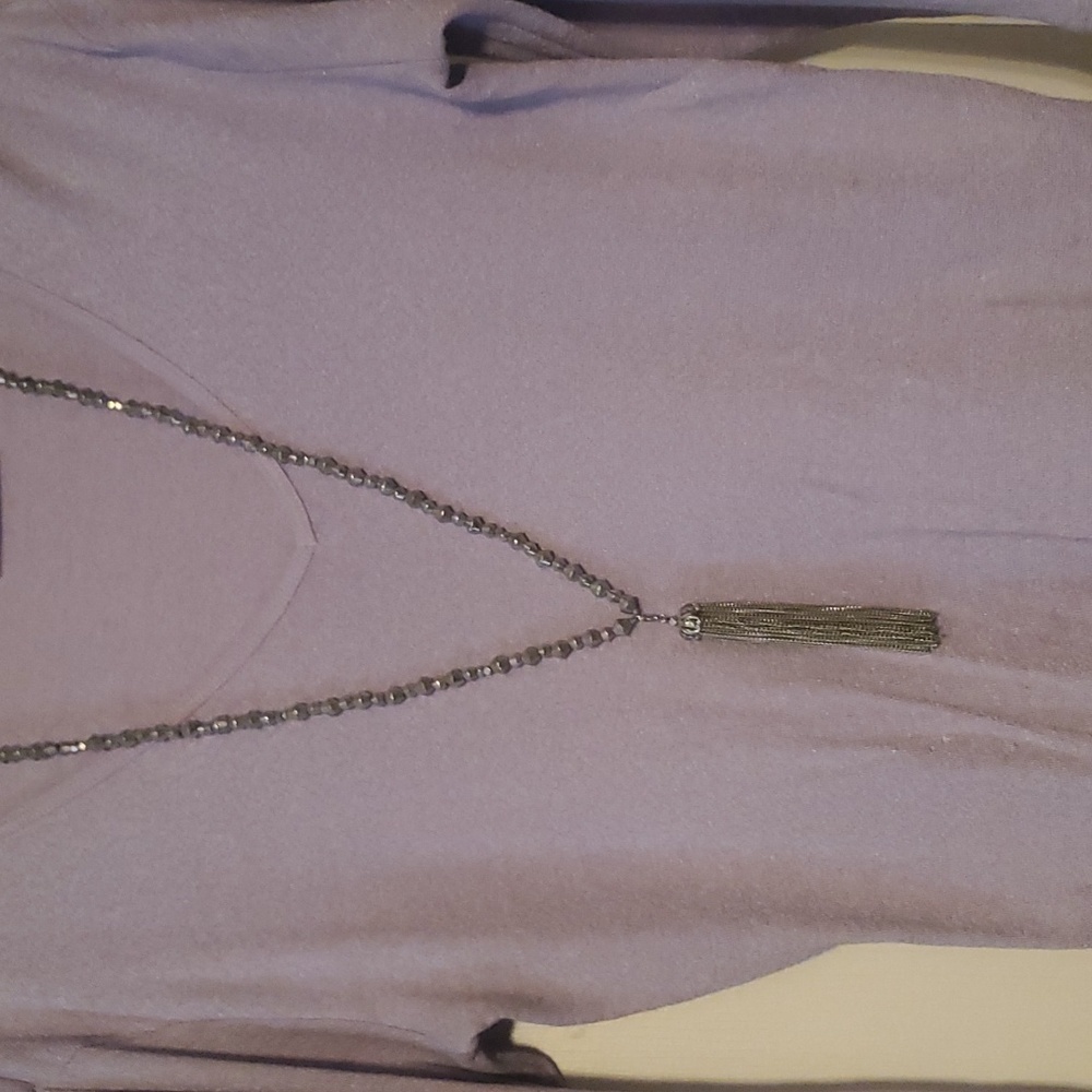Chicos silver adjustable necklace